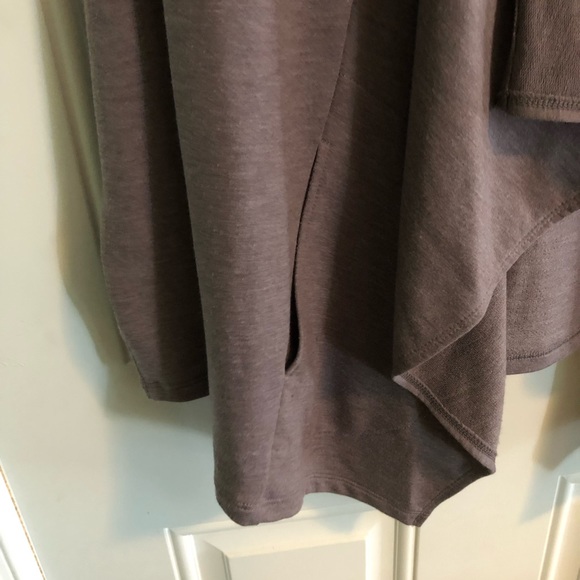 LOGO Lori Goldstein Lounge drape front cardigan - Picture 3 of 4